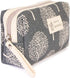 RIAH FASHION Portable Travel Clutch Cosmetic Makeup Pouch Bag - Toiletry Organizer Purse Wristlet Stripe, Floral, Plaid, Cork (Rectangle Pouch - T...
