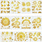 Sunflower Stencil (A4) - Reusable Sun Flower Stencils DIY Template for Art and Crafts for Painting on Wood, Canvas, Paper, Fabric, Wall, Furniture...