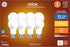 GE Relax 8-Pack 40 W Equivalent Dimmable Warm White A19 LED Light Fixture Light Bulbs 44898...