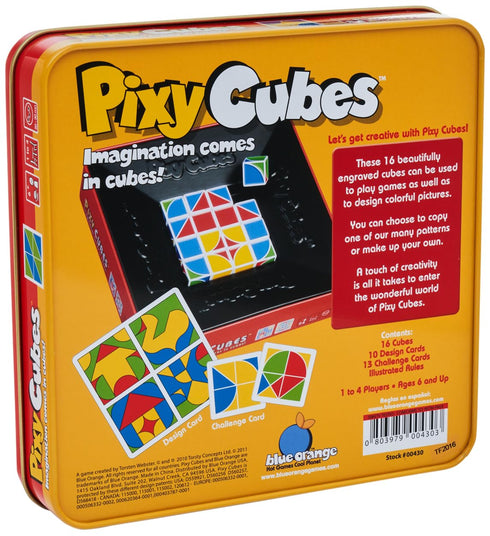 Pixy Cubes Matching Pattern Design Game Speed or Memory Rules with Cubes in Tin Box by Blue Orange Games, 1 to 4 Players, Ages 6+...