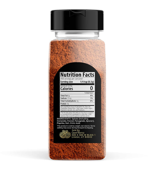GranAroma Berbere Seasoning, 8.8 oz, Ethiopian Cuisine, Fresh & Aromatic, Seasoning Blend...