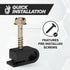 THE CIMPLE CO - Single Coaxial Cable Clips, Cat6, Electrical Wire Cable Clip, 1/4 in (6 mm) Screw Clip and Fastener, Black (50 pieces per bag)...