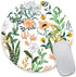 Mouse Pad, Beautiful Floral Round Mouse Pad, Waterproof Circular Small Mouse Pads with Designs, Non-Slip Rubber MousePads for Office Home Laptop T...