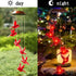 Solar Red Bird Wind Chimes, Color Changing Solar Powered Red Cardinal Bird Wind Chime Wind Moblie LED Light, Mobile Hanging Wind Chimes Portable O...