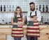 WONDERTIFY Rustic Usa Flag Vintage American Patriotic Us Flgas Apron, Bib Apron with Adjustable Neck for Men Women,Suitable for Home Kitchen Cooki...