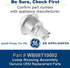 GE WB08T10002 Genuine OEM Lamp Housing Assembly for GE Ovens