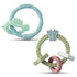 Baby Silicone Teething Toys - 2Pcs Chick and Butterfly Teething Ring Teether Toys Baby Soft Teethers Toddler Teething Chew Toys Keepsake Baby Gift...