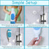 Squeezi 2 Unit Pack (Bright White) Wall Mounted Shower Dispenser and Organizer for Shampoo and Soap Bottles, Silicone Chamber...
