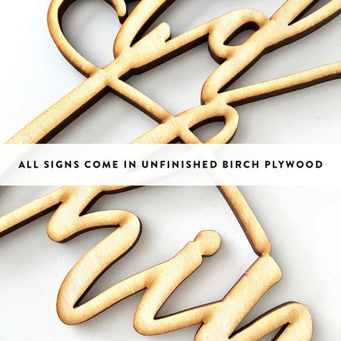 Blessed Arrow Wood Sign Blessed Decor Wall Art Unfinished 12" x 4"...