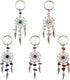 KISSITTY 30-Pieces Dream Catchers Gemstone Charm Pendants Handmade Dangling with Mixed Color Natural Chip Gemstone 107mm Filigree Ethnic Ornament ...