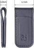 Slim Magnetic Money Clip Genuine Leather Business Card Holder for Men (Grey)...
