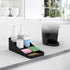 Mind Reader Cup and Condiment Station, Countertop Organizer, Coffee Bar, Kitchen, Stirrers, 7.25"L x 15.5"W x 5.25"H, Black...
