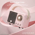 Retro Bluetooth Speaker, Wireless Vintage Small Speaker, Hands-Free Call,400mA Battery,TF Card,Aux Line, Portable Speaker for iOS Android Smartpho...