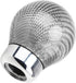 Sakali Durable Vehicle Carbon Fiber Ball Shift Shifter Knob with 3 Adaptors 8mm 10mm 12mm Inner Diameter Car Manual or Automatic Universal Gear Kn...