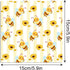 VIVIQUEN 24 Pack Gold Honey Bee Double-Sided Paper, 12-inches Autumn Textured Scrapbook Paper Sunflower Craft Paper Folded Flat for DIY Background...