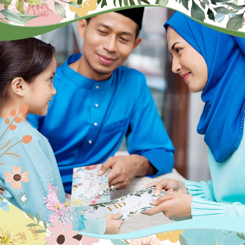 150 Pcs Eid Al Adha Gifts Eid Mubarak Money Envelopes 6.5x2.88 Inch Cash Gift Card Holders Pocket Ramadan Gift Envelopes for Kids Party Supplies E...