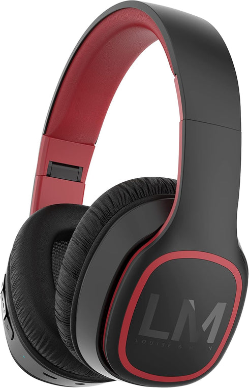 Louise&Mann Wireless Headphones Over Ear, Bluetooth Headphones 5.3, Foldable Lightweight with Soft Memory Foam Earmuffs, Built-in Mic with Wired M...