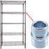 Lovelysp-Metal Frame Connector 1 inch /25.4mm Cable Tray Unit Rod Connector Suitable for Glass Shelves, Storage Racks, etc. -4pcs...