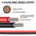 iGreely Battery Cable 8 AWG 8 Gauge Wire Made with Tinned Copper Wire Battery Power Inverter Cables with 5/16" Lugs Terminals for Solar Panel Auto...