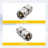 Anina UHF PL259 Male to Male Coax Connector, 2 Pcs Low Loss RF PL-259 Male Adapter for CB Ham Radio Antenna, Coaxial Cable, SWR Meter, LMR, LAN, C...