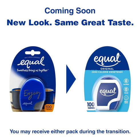 EQUAL 0 Calorie Sweetener Tablets, Aspartame and Acesulfame-K Sweetener, Sugar Substitute, Zero Calorie Sugar Substitute Tablets, Erythritol Free,...