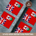 3dRose cst_28228_3 Bermuda Flag-Ceramic Tile Coasters, Set of 4...