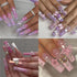 Star Pearls Nail Charms Star Pearls Nail Beads Hollow Red White Pink Star Nail Rhinestones Cute Nail Gems Colorful Star Nail Art Supplies for Mani...