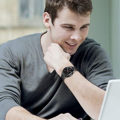 Valkit 2 Packs for Galaxy Watch 7 6 5 4 FE Band Pro Classic 43/47/45/40/44/42/46mm No Gap Elegant Casual Solid Stainless Steel Metal Wristbands Wo...