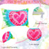 Hillban 18 Pcs Tie Dye Makeup Bags Rainbow Cosmetic Bag with Zipper Tie Dye Travel Toiletry Pouch for Retro 70s 80s Party Accessories Goodie Bags ...