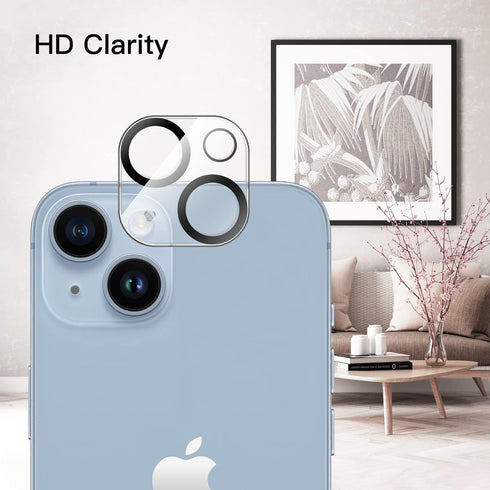 JETech Camera Lens Protector for iPhone 14 6.1-Inch and iPhone 14 Plus 6.7-Inch, 9H Tempered Glass, Anti-Scratch, Case Friendly, Does Not Affect N...