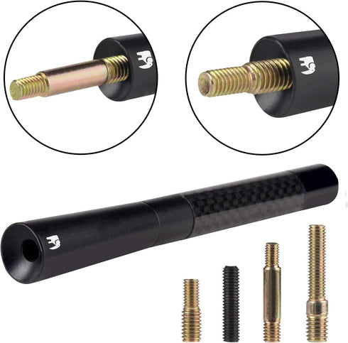 ONE250 Stubby Antenna, Compatible with Jeep Wrangler JK JKU JL JLU Rubicon Sahara (2007-2024), Jeep Gladiator (JL) (2007-2024), Jeep Gladiator [JT...