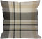 HGOD DESIGNS Plaid Throw Pillow Cover,Traditional Gingham in Palette of Black Beige and White Decorative Pillow Cases Cotton Linen Square Cushion ...