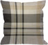 HGOD DESIGNS Plaid Throw Pillow Cover,Traditional Gingham in Palette of Black Beige and White Decorative Pillow Cases Cotton Linen Square Cushion ...