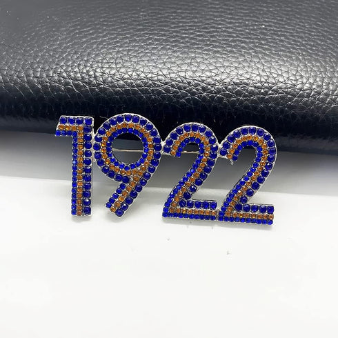 Sorority SIGMA GAMMA RHO society Jewelry 1922 Rhinestone Metal Brooch pin...