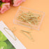 24PCS Paper Clips, Gold Paperclips with Storage Box Cute Hanger Shape Paper Clip Stainless Steel Paper Clip Small Paper Clips Multi Function Paper...
