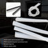 4 Pieces Car Windshield Bracketless Wiper Rubber Filler Strip, 28 Inches Car Size Adjustable Wiper Substitution Rubber Strip, Suitable for Car Fro...
