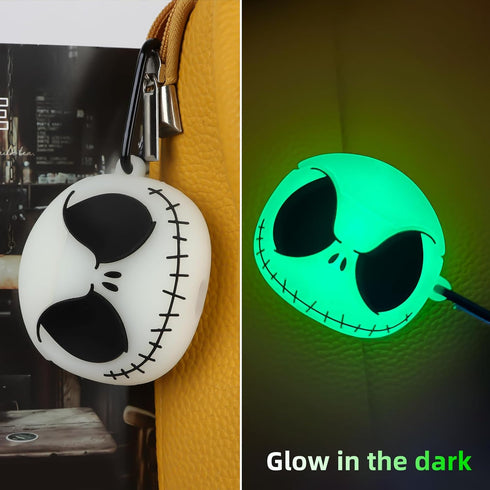 Compatible with AirPods 2nd/1st Generation Case Cover with Cleaner Kit, Glow in The Dark Soft Silicone Protective Case for Airpods 2/1, Funny 3D A...
