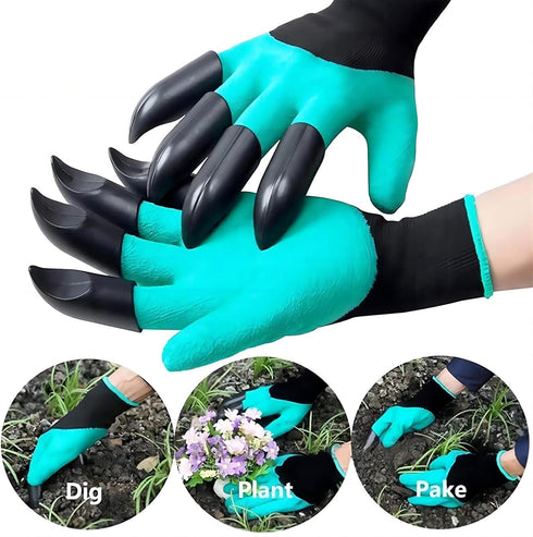 Clawed gardening gloves,Anti slip gloves for excavation and weeding,Gardening claw gloves,Used for garden operations...