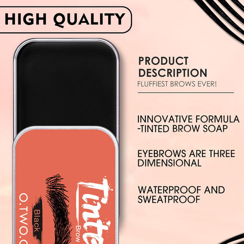 Tinted Eyebrow Soap Kit, Brow Styling Soap Long Lasting Hold Eyebrow Soap Wax Long Lasting Waterproof Clear Brow Gel For Eyebrow Makeup Soap Brows...
