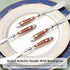 Butter Spreader?4pcs Butter Knives?Premium Stainless Steel 18/8 Butter Cheese Jam Appetizer Spreading Knives with Comfortable Bakelite Handle?Wood...