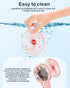 Small Portable Fan Handheld and Rechargeable: Pink Mini Hand Fans 4 Speeds Adjustable Cool Air Wind Multi angle Folding Battery Operated USB Power...