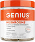 Genius Mushroom Supplement - Full-Spectrum Lion’s Mane, Cordyceps, Reishi -Daily Brain Nootropic for Energy, Focus, Memory & Overall Wellness - 90...