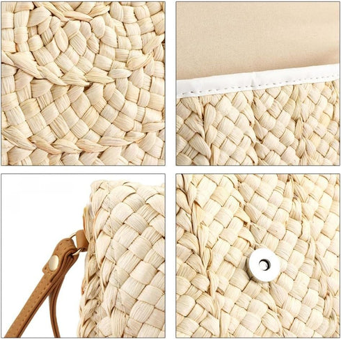 YYW Summer Straw Clutch Envelope Woven Shoulder Bag Crossbody Handbag Purse Wallet for Women...