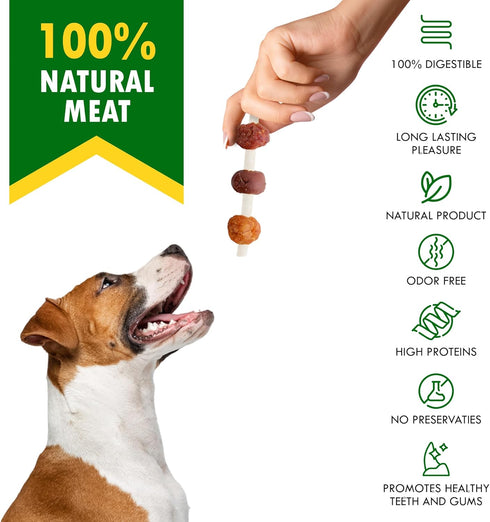 Beloved Pets Kabobs Dog Treats with Duck & Chicken Human Grade Meat - All Natural Pet Dried Snacks Rawhide - Free & Grain Free Long Lasting Chews ...