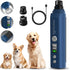 Dog Nail Grinder, Super Quiet LED Light 2 Speeds LCD Display Electric Rechargeable Pet Nail Trimmers Clipper Painless Paws Grooming & Smoothing To...
