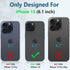 FNTCASE for iPhone 15 Protective Phone-Case: Military Grade Dropproof Cell Phone Cover with Kickstand & Slide | Heavy Duty Rugged Phonecase Bumper...