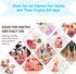 100Pcs Small Organza Bags 3x4 Inch, Red Drawstring Christmas Candy Gift Bags, Baby Shower Favor Bag Mesh Jewelry Pouches...