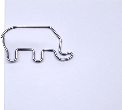 Animal Elephant Shaped Paper Clips in Silver Tin and Silver Gift Box Great for Paper Clip Collectors or Zoo Animal Lovers (100 Count Silver)...