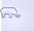 Animal Elephant Shaped Paper Clips in Silver Tin and Silver Gift Box Great for Paper Clip Collectors or Zoo Animal Lovers (100 Count Silver)...