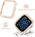 Mosonio Case Cover Compatible with apple watch 41mm, Full Bling Metal watch case 9/8/7 41mm for Women, Shiny and Durable Protective Case Cover for...